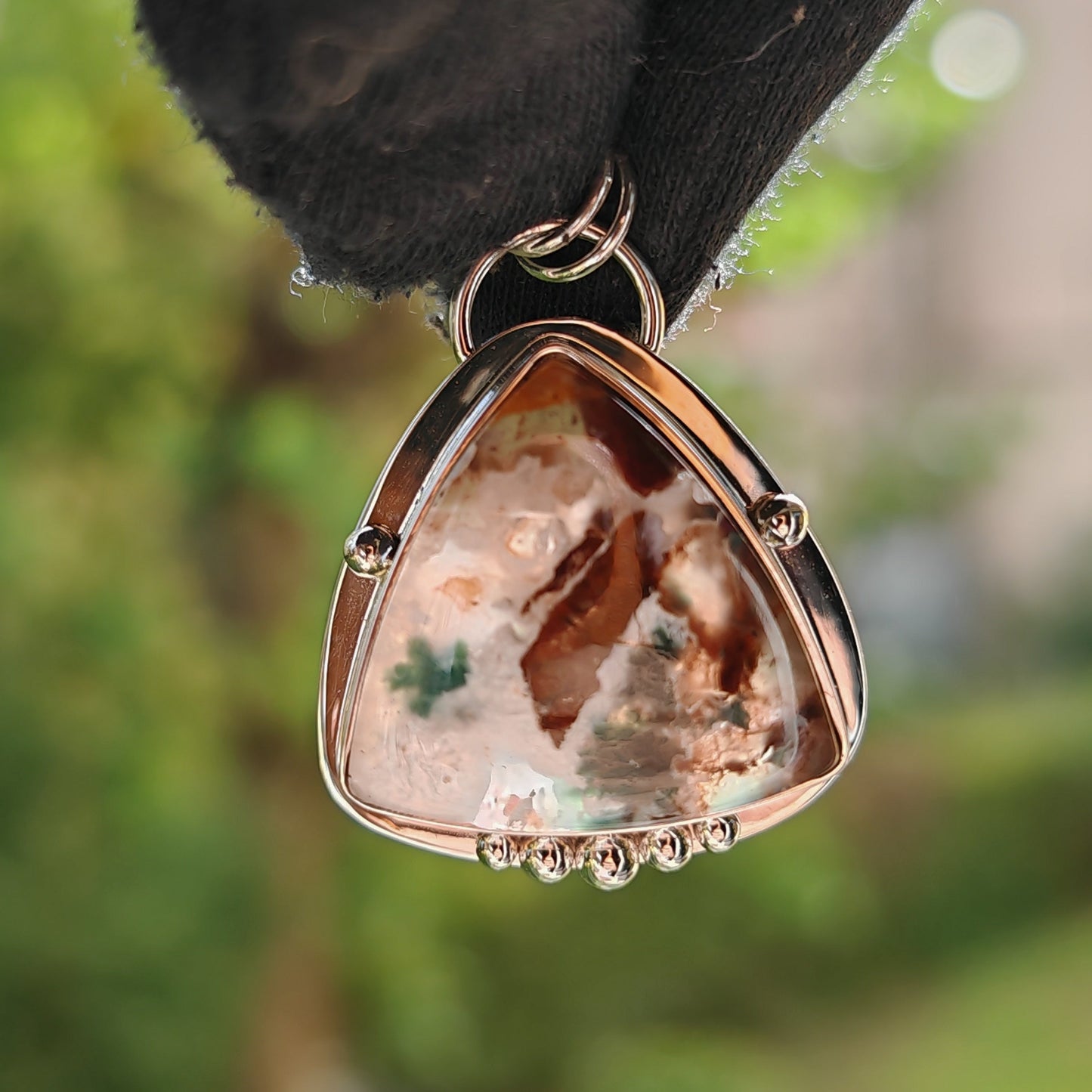 Colgante Calcedonia en plata de ley