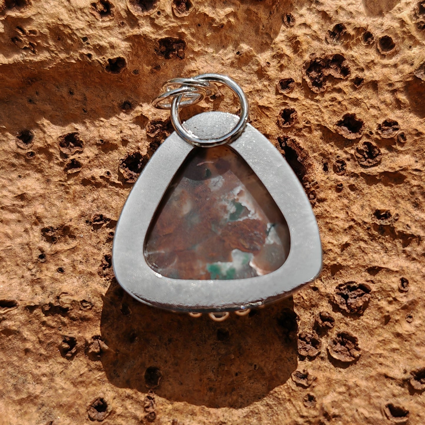 Colgante Calcedonia en plata de ley