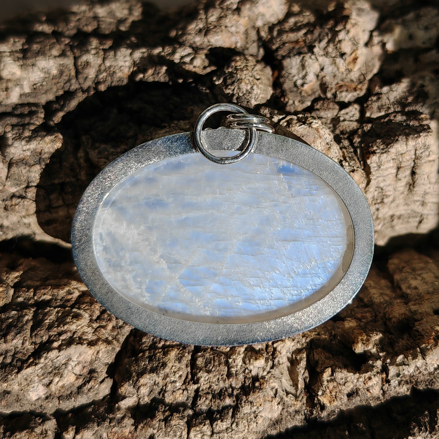 Colgante Piedra Luna en plata de ley