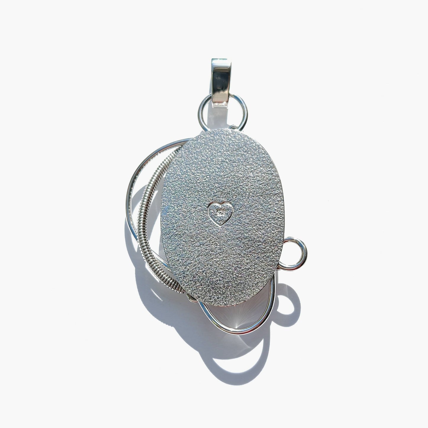 Colgante Rodocrosita en plata de ley